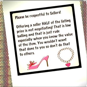 Lowballing will absolutely NOT be accepted!!!